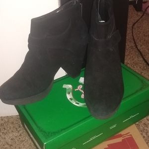 Audley platform 39 Black suede goth ankle boots
